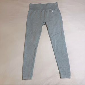 Gymshark Vital Seamless Leggings Washed Jade Marl Medium Athletic Activewear